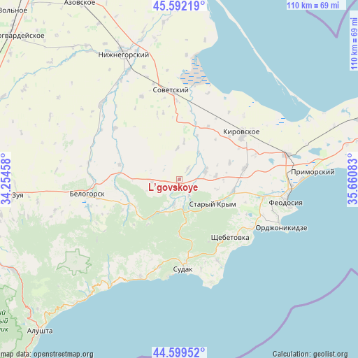 L’govskoye on map