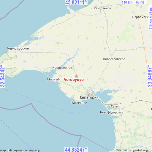 Vorobyovo on map