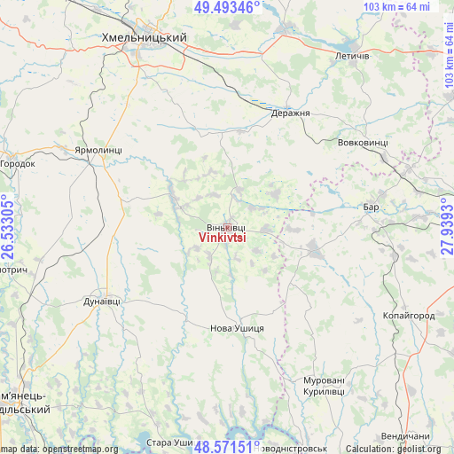 Vinkivtsi on map