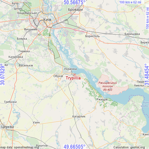 Trypillia on map