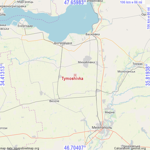 Tymoshivka on map