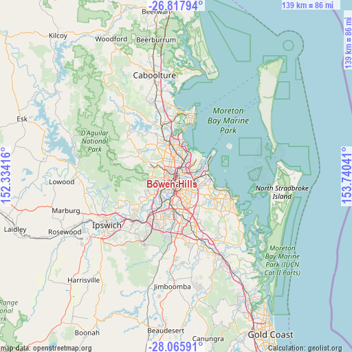 Bowen Hills on map