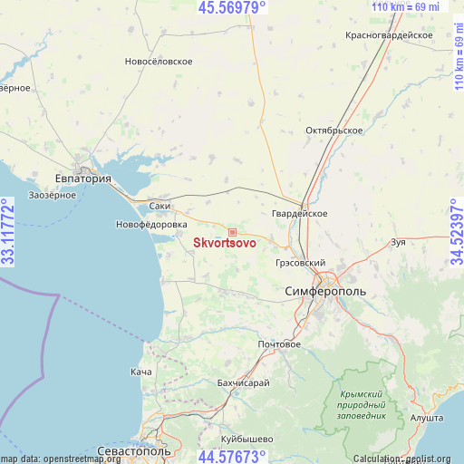 Skvortsovo on map