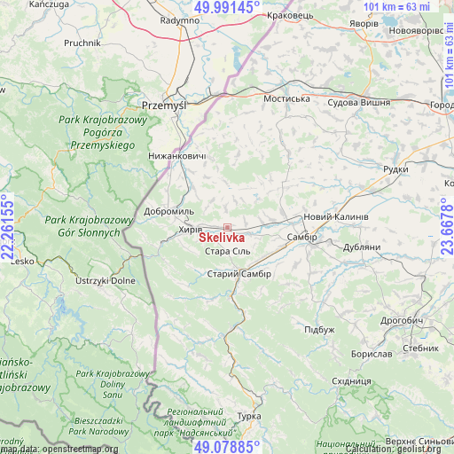 Skelivka on map