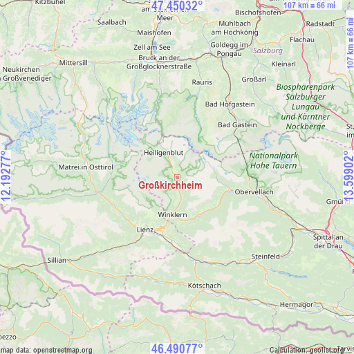 Großkirchheim on map