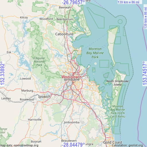 Wooloowin on map