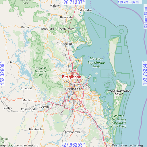 Fitzgibbon on map