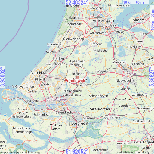 Vondelwijk on map
