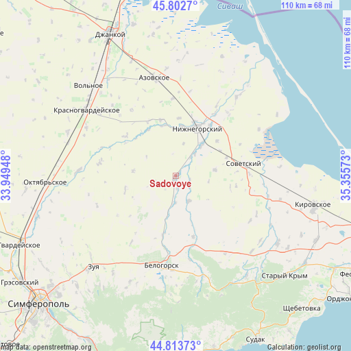 Sadovoye on map