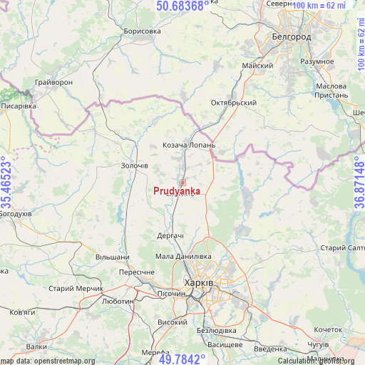 Prudyanka on map