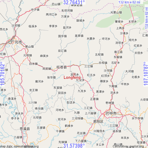 Longfeng on map