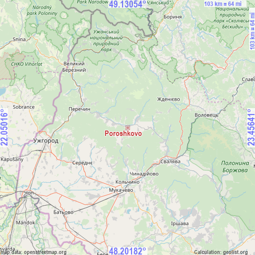 Poroshkovo on map