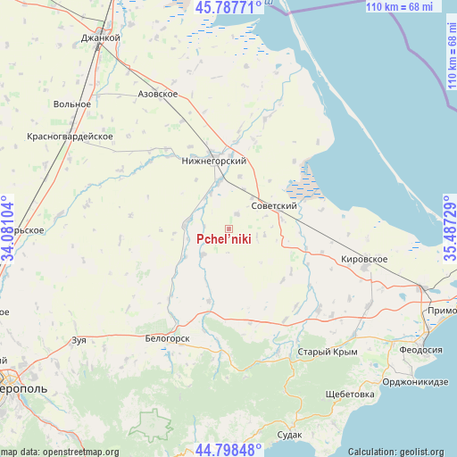 Pchel’niki on map