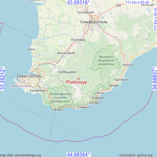 Plotinnoye on map