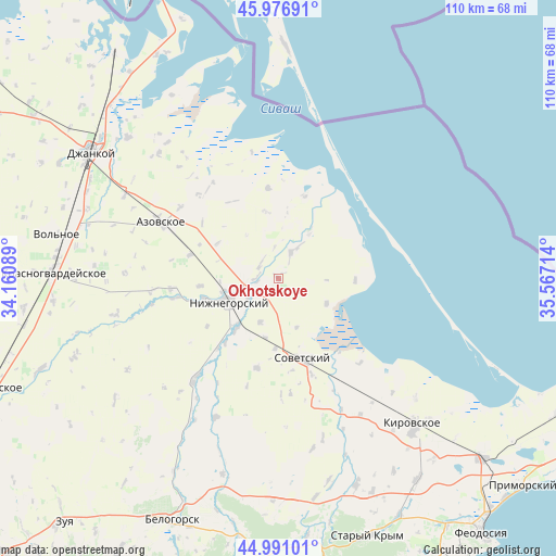 Okhotskoye on map
