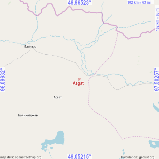 Asgat on map