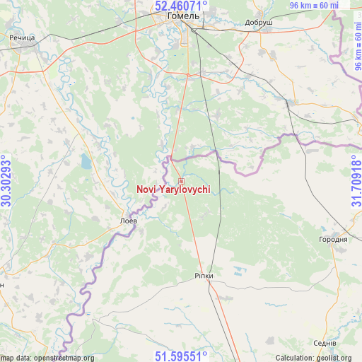 Novi Yarylovychi on map