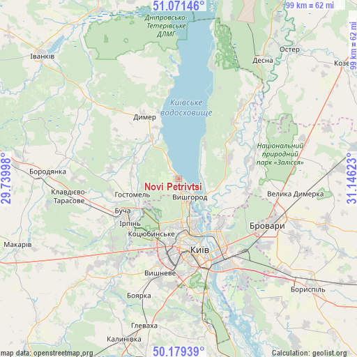 Novi Petrivtsi on map