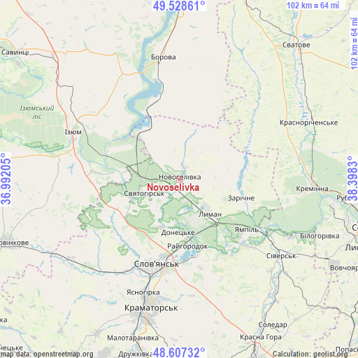 Novoselivka on map