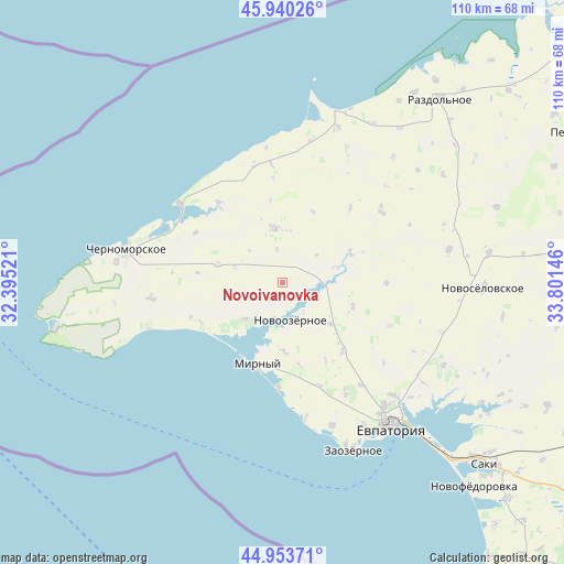 Novoivanovka on map