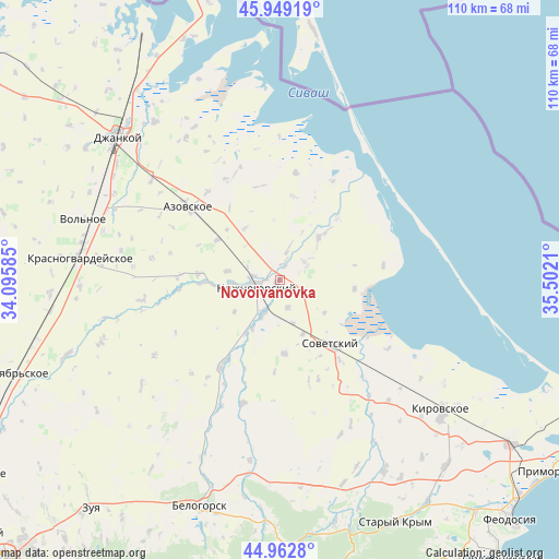 Novoivanovka on map