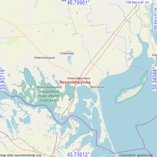 Novooleksiyivka on map