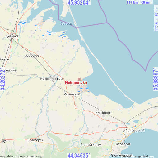 Nekrasovka on map