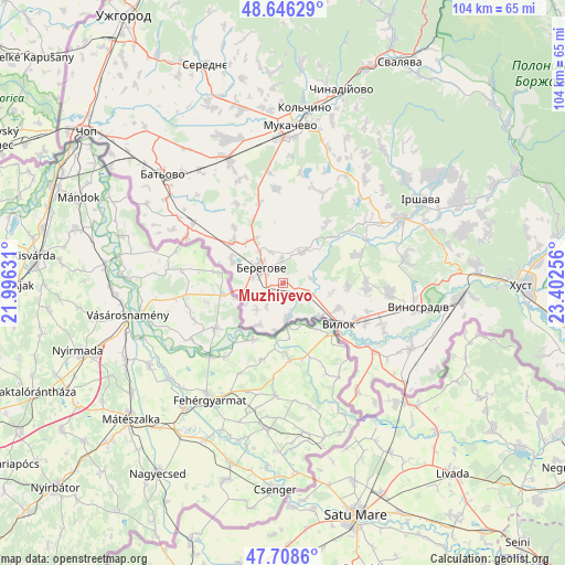Muzhiyevo on map