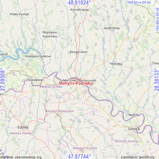 Mohyliv-Podilskyi on map