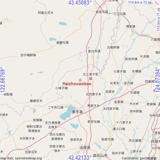 Haizhouwobao on map