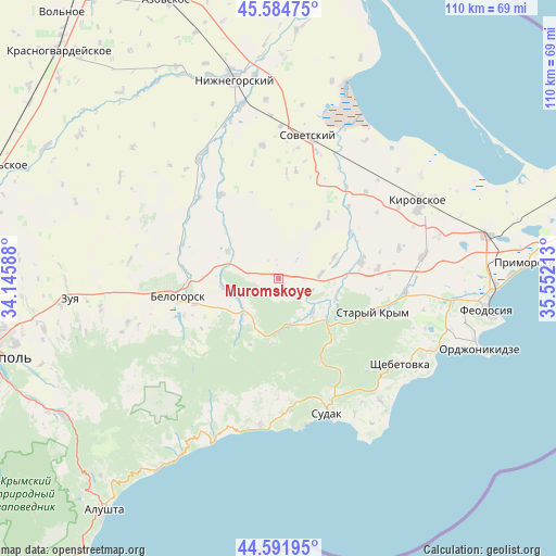 Muromskoye on map