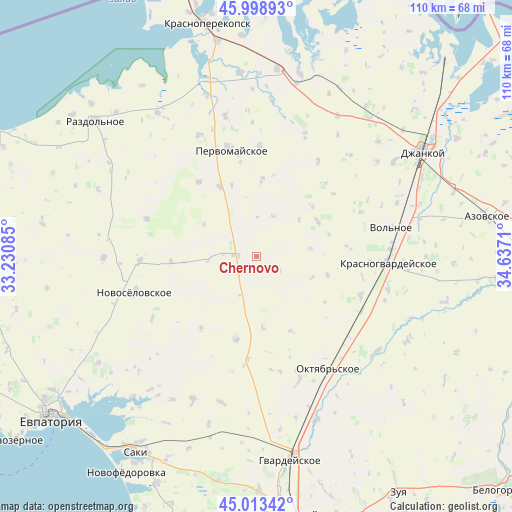 Chernovo on map