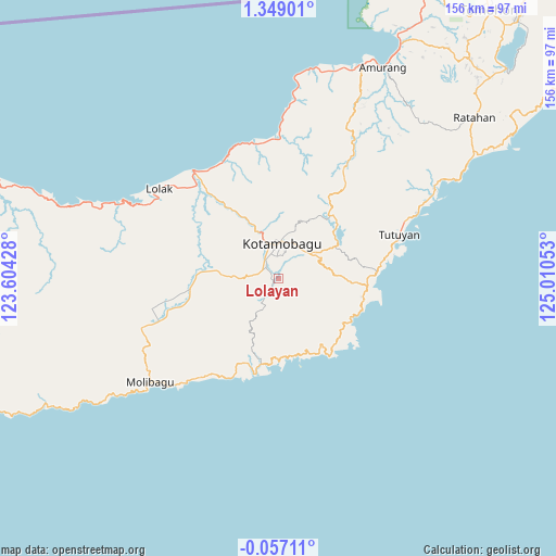 Lolayan on map