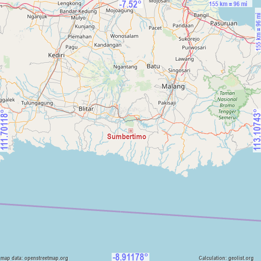 Sumbertimo on map