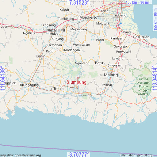 Slumbung on map