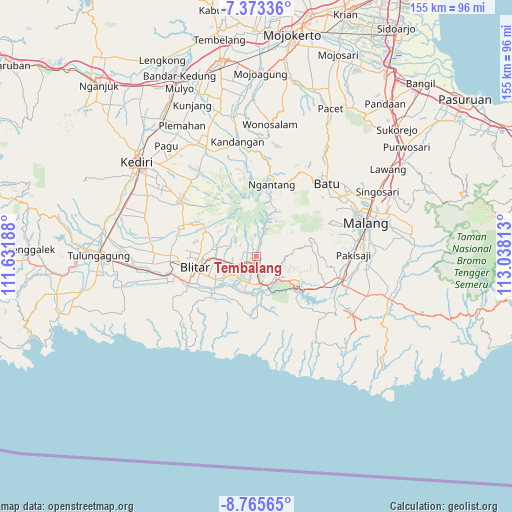 Tembalang on map