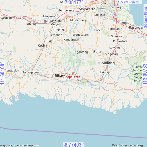 Gogolatar on map