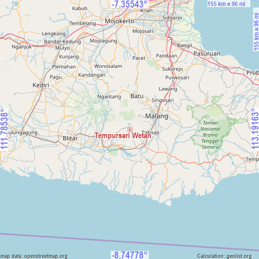 Tempursari Wetan on map
