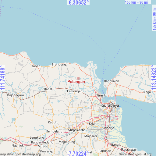 Palangan on map