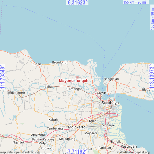 Mayong Tengah on map