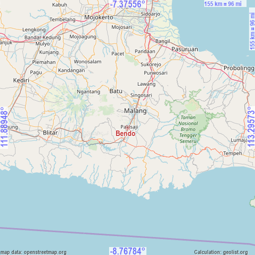 Bendo on map
