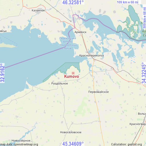 Kumovo on map