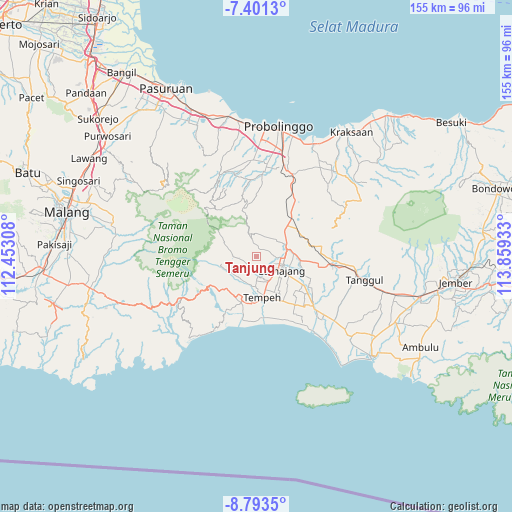 Tanjung on map