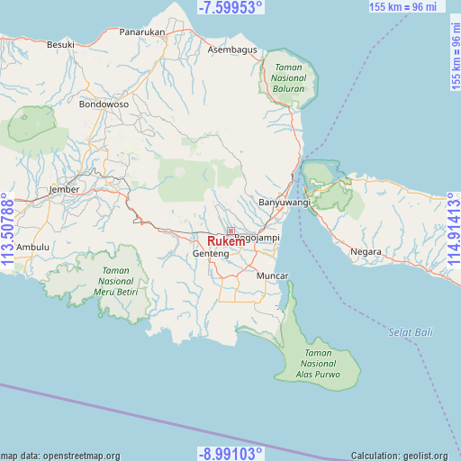 Rukem on map