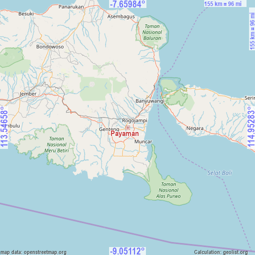 Payaman on map