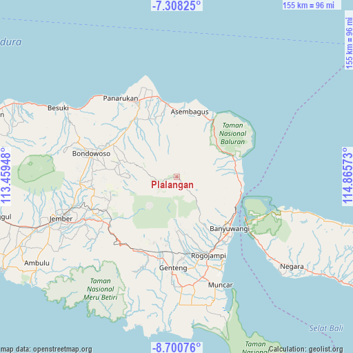 Plalangan on map