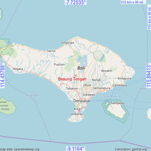 Beaung Tengah on map