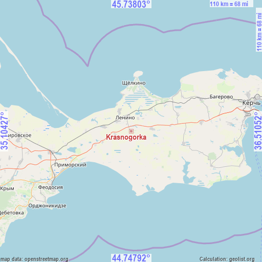 Krasnogorka on map