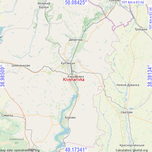 Kivsharivka on map