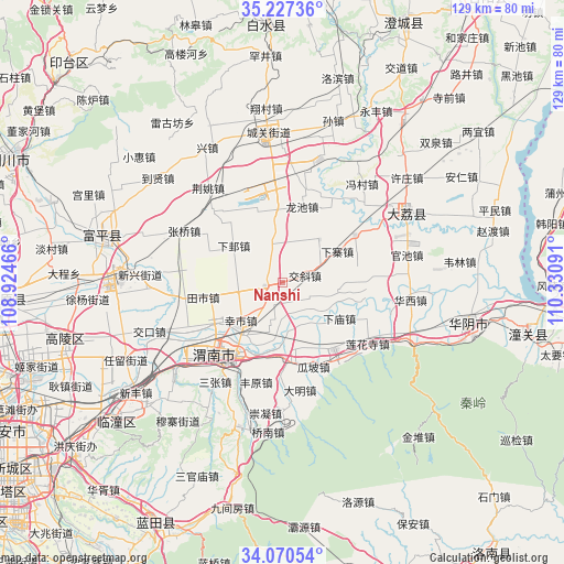 Nanshi on map